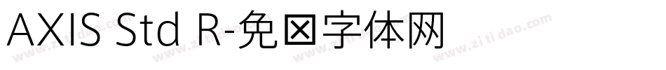 AXIS Std R字体转换